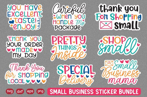 Packaging and Small Business Sticker Bundle SVG md faruk hossain 