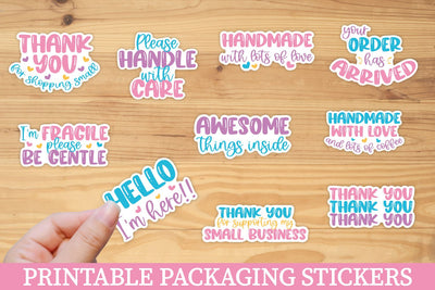 Packaging Sticker Bundle Sublimation Carla C Designs 