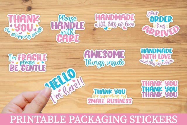 Packaging Sticker Bundle Sublimation Carla C Designs 