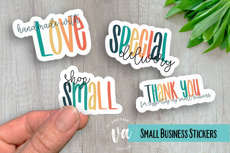 Packaging Stickers PNGs SVG V. Anderson Designs 