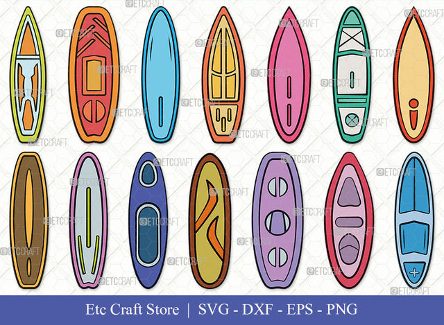 Paddle Board SVG, Kayak Clipart, Kayak Svg, Beach Svg, Kayak Paddle Svg, Canoe Svg, Paddle Boat Svg, Paddle Board Bundle SVG ETC Craft 