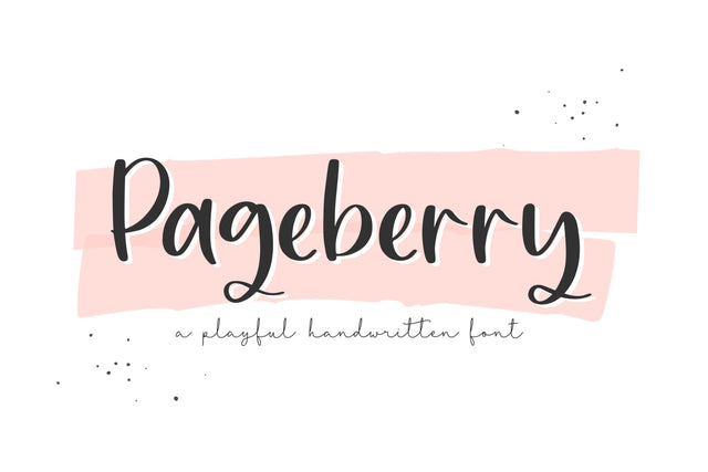Pageberry Font Qwrtype Foundry 