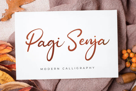 Pagi Senja - Calligraphy Font Font StringLabs 