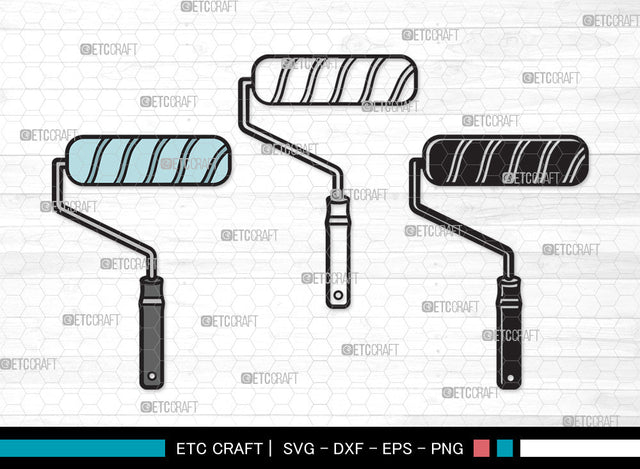 Paint Brush Clipart SVG, Paint Roller Svg, Brushes Svg, Painting Brushes Svg, Paint Brush Icon Svg, Paint Brush Clipart SVG ETC Craft 