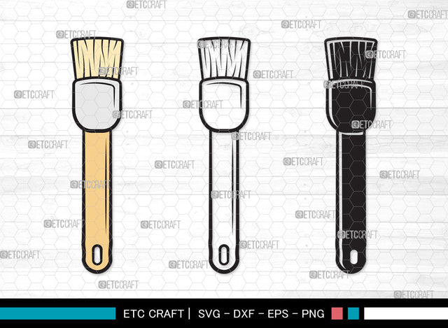 Paint Brush Clipart SVG, Paint Roller Svg, Brushes Svg, Painting Brushes Svg, Paint Brush Icon Svg, Paint Brush Clipart SVG ETC Craft 