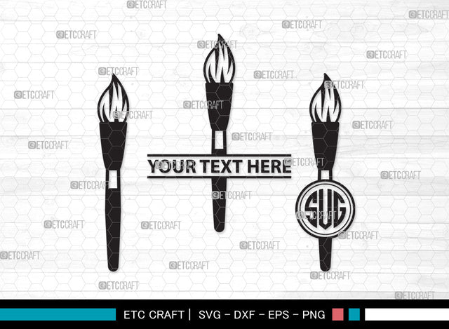 Paint Brush Monogram SVG, Paint Roller Svg, Brushes Svg, Painting Brushes Svg, Paint Brush Icon Svg, Paint Brush Monogram SVG ETC Craft 