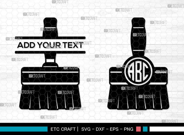 Paint Brush monogram SVG, Split Monogram SVG, Paint Roller Svg, Brushes Svg, Painting Brushes Svg, Paint Brush Icon Svg, Paint Brush SVG ETC Craft 