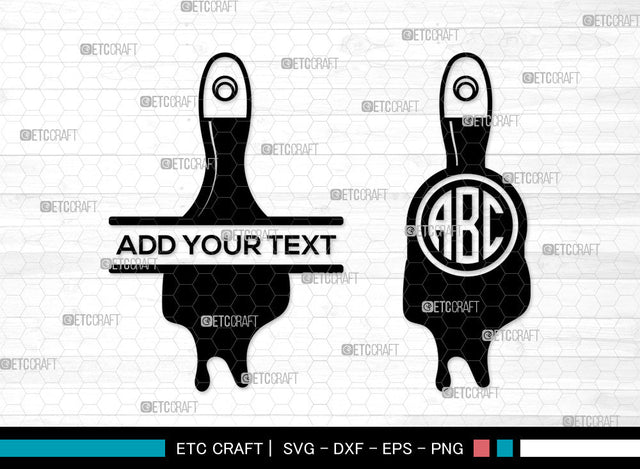 Paint Brush monogram SVG, Split Monogram SVG, Paint Roller Svg, Brushes Svg, Painting Brushes Svg, Paint Brush Icon Svg, Paint Brush SVG ETC Craft 