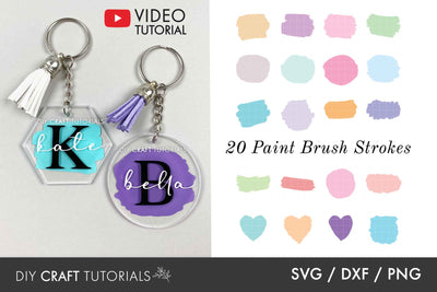 Paint Brush Stroke SVG Bundle SVG DIY Craft Tutorials 