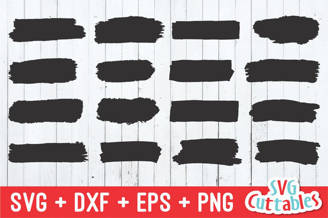 Paint Brush Strokes SVG Svg Cuttables 