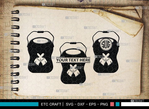 Paint Bucket Monogram, Paint Bucket Silhouette, Painter Svg, Painting Svg, Construction Svg, Paint Can Svg, SB00081 SVG ETC Craft 