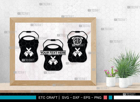 Paint Bucket Monogram, Paint Bucket Silhouette, Painter Svg, Painting Svg, Construction Svg, Paint Can Svg, SB00081 SVG ETC Craft 