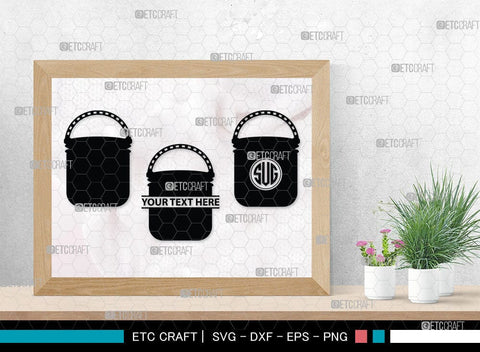 Paint Bucket Monogram, Paint Bucket Silhouette, Painter Svg, Painting Svg, Construction Svg, Paint Can Svg, SB00081 SVG ETC Craft 