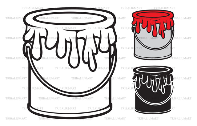 Paint can (bucket) SVG TribaliumArtSF 