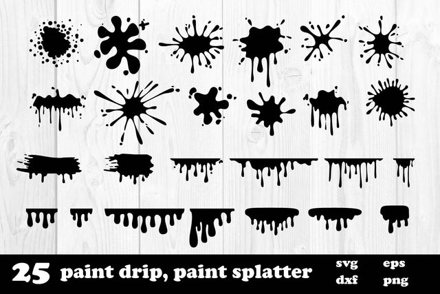 Paint drip, paint splatter svg, dxf, eps SVG dadan_pm 