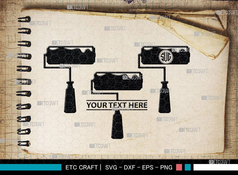 Paint Icons Set Monogram, Paint Icons Silhouette, Paint Icons Svg, Brush Paint Svg, Drawing Svg, Painting Svg, Paint Icons Set Svg, SB00082 SVG ETC Craft 