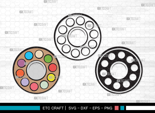 Paint Palette Clipart SVG, Paint Svg, Palette Svg, Paintbrush Svg, Brush Paint Svg, Drawing Svg, Painting Svg, Paint Palette Clipart SVG ETC Craft 