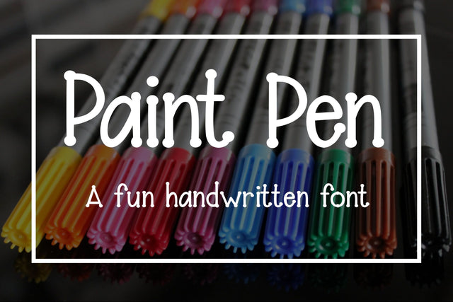 Paint Pen - A fun handwritten font Font Stacy's Digital Designs
