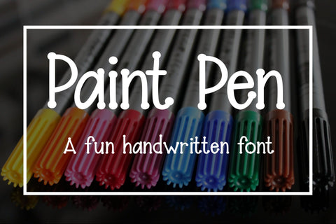 Paint Pen - A fun handwritten font Font Stacy's Digital Designs 