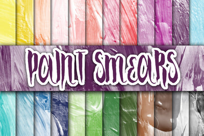 Paint Smears Textures Digital Paper Sublimation Old Market 