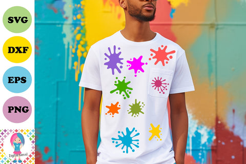 Paint splatters SVG Digital Gems 
