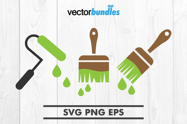 Paintbrush clip art svg SVG vectorbundles 