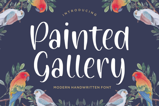 Painted Gallery Modern Handwritten Font Font Balpirick 