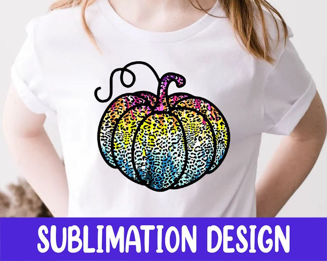 Painted Leopard Pumpkins Sublimation Design PNG, Cheetah, Fall, Autumn, Hand Painted, Hand Drawn, Pumpkin Painting, Halloween Decor Sublimation iStyleDesign 