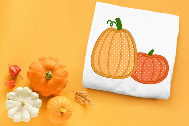 Pair of Pumpkins Applique Embroidery Embroidery/Applique DESIGNS Risa Rocks It 