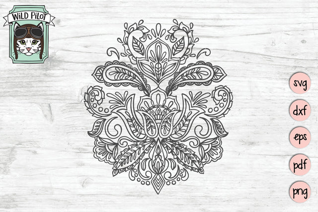 Paisley Mandala SVG Cut File SVG Wild Pilot 