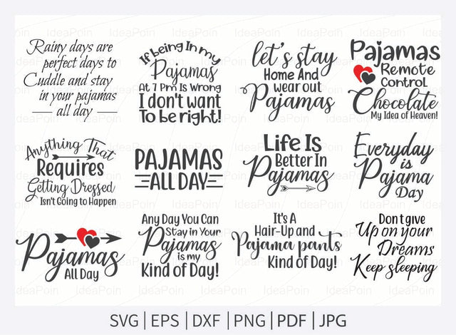 Pajama Day Svg, Pajama Day, Pajama SVG Bundle , Pajamas Designs for Cricut, pajama shirt svg SVG Dinvect 