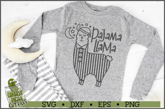 Pajama Llama V1 SVG Cut File SVG Crunchy Pickle 
