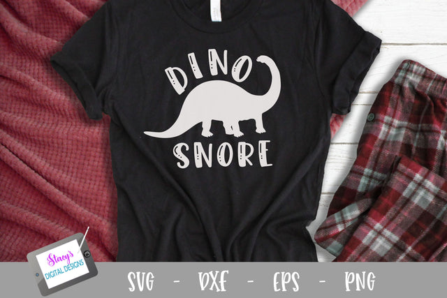 Pajama SVG - Dino Snore SVG Design SVG Stacy's Digital Designs 