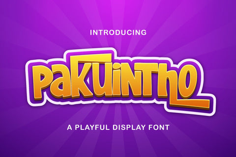 Pakuintho - Playful Display Font Font StringLabs 