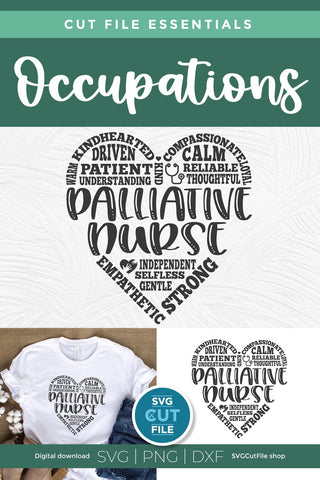 Palliative Nurse svg-hospice care and end of life SVG SVG Cut File 