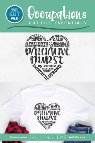 Palliative Nurse svg-hospice care and end of life SVG SVG Cut File 