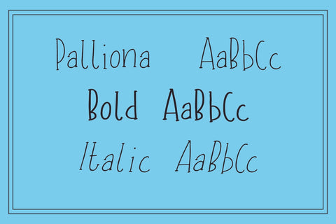 Palliona Font Helen Patmore 