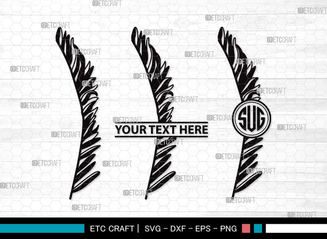 Palm Leaves Monogram SVG | Palm Leaf Svg | Tropical Leaves SVG | Monstera Leaf Svg | Plants Svg | Palm Leaves Clipart SVG ETC Craft 
