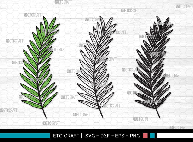 Palm Leaves SVG | Palm Leaf Svg | Tropical Leaves SVG | Monstera Leaf Svg | Plants Svg | Palm Leaves Clipart SVG ETC Craft 