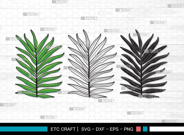 Palm Leaves SVG | Palm Leaf Svg | Tropical Leaves SVG | Monstera Leaf Svg | Plants Svg | Palm Leaves Clipart SVG ETC Craft 