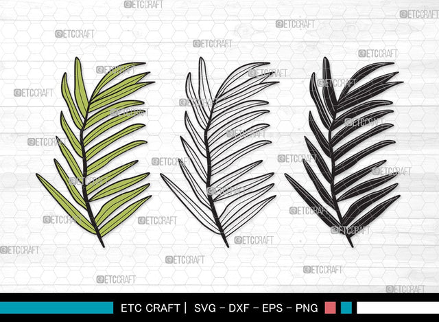Palm Leaves SVG | Palm Leaf Svg | Tropical Leaves SVG | Monstera Leaf Svg | Plants Svg | Palm Leaves Clipart SVG ETC Craft 