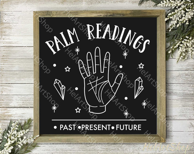 Palm Readings svg, Halloween sign svg SVG _HelArtShop_ 