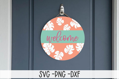 Palm SVG-Welcome SVG-Summer SVG SVG Linden Valley Designs 