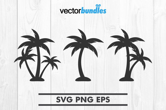 Palm tree clip art svg SVG vectorbundles 