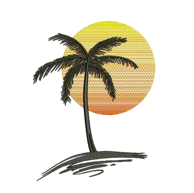 Palm Tree Embroidery Design, Summer Embroidery Embroidery/Applique DESIGNS Nino Nadaraia 
