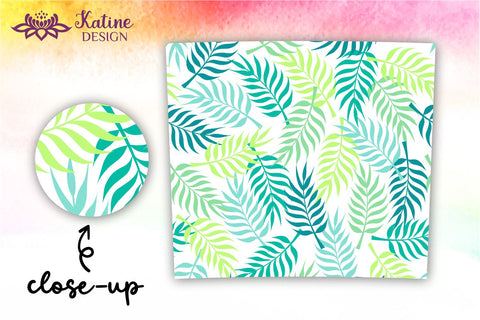 Palm Tree Leaves Tumbler, Tropical tumbler, Floral tumbler, Summer Tumbler Wrap Bundle for 20 oz Skinny Sublimation Wrap Design. Straight and Tapered Sublimation Wrap Design. PNG file Sublimation KatineDesign 