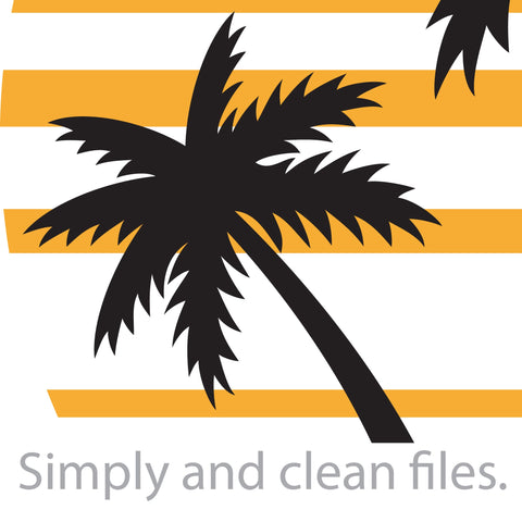 Palm tree sunset SVG TribaliumArtSF 