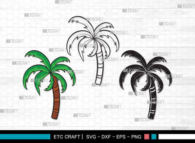 Palm Tree SVG | Palm Svg | Tree Svg | Summer Svg | Palm Tree Clipart SVG ETC Craft 