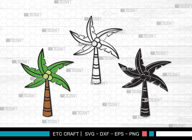 Palm Tree SVG | Palm Svg | Tree Svg | Summer Svg | Palm Tree Clipart SVG ETC Craft 