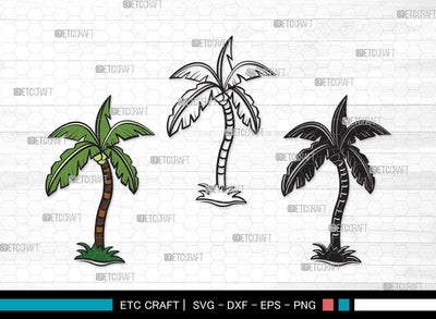 Palm Tree SVG | Palm Svg | Tree Svg | Summer Svg | Palm Tree Clipart SVG ETC Craft 